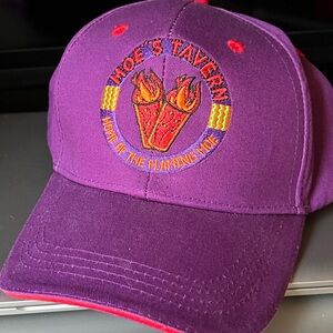Moe's Tavern The Simpsons Springfield USA Purple Cap